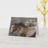 野生のタヌキ:Galloping to Freedomグリーティングカード カード (黄色い花)