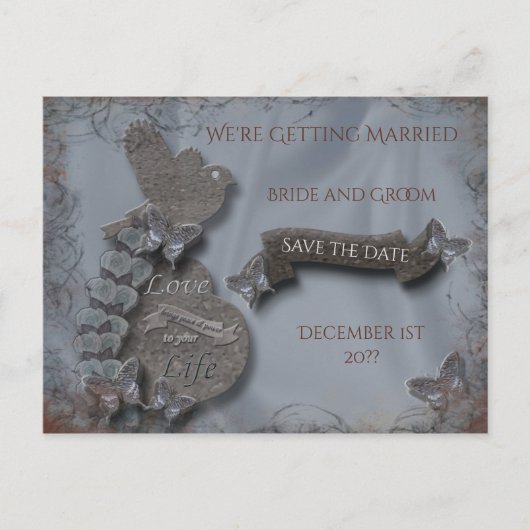 野生のタンドラ日付を保存 案内ポストカード (正面)