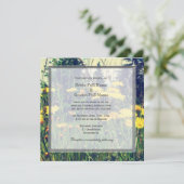 野生のタンポポの花春の結婚式 招待状 (スタンド正面)