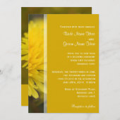 野生のタンポポの花春、夏結婚、's 招待状 (正面/裏面)