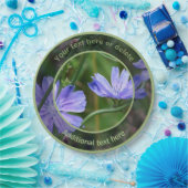 野生のチコリの花パーソナライズされたパーティー ペーパープレート (パーティー)