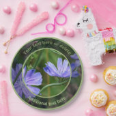 野生のチコリの花パーソナライズされたパーティー ペーパープレート (パーティー)