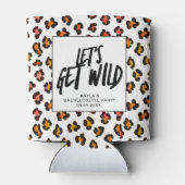 野生のチーター動物のバチェロレッテ 缶クーラー (裏面)