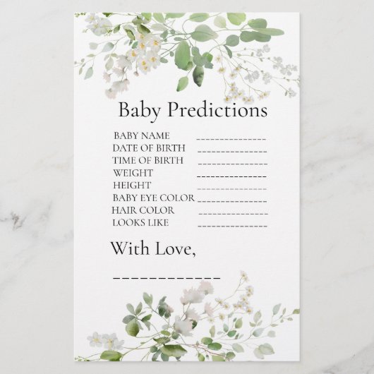 野生のデイジー開花赤ちゃんシャワー予測ゲーム (正面)