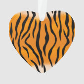 野生のトラのストライプなパターン オーナメント (裏面)