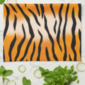 野生のトラのストライプなパターン キッチンタオル (折り畳み)