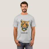 野生のトラの顔Tシャツ Tシャツ (正面フル)