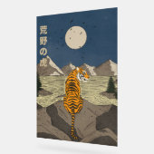 野生のトラ アクリルサイン (傾斜)