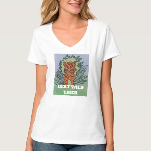 野生のトラ Tシャツ (正面)