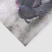 野生のトルコのデコパージュ 薄葉紙 (詳細)