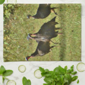 野生のトルコ、カモフラージカラー キッチンタオル (折り畳み)