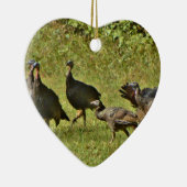 野生のトルコ、カモフラージカラー セラミックオーナメント (右)