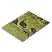 野生のトルコ、カモフラージカラー ノートブック (左側)