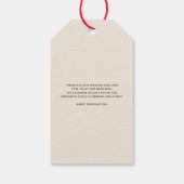 野生のトルコ |感謝祭 ギフトタグ (裏面)