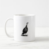 野生のトルコ(線画) コーヒーマグカップ (左)