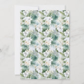 野生のトロピカルパカジュアルメ結婚ス 招待状 (裏面)