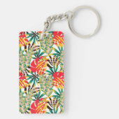 野生のトロピカルパーム葉 キーホルダー (裏面)