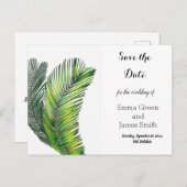 野生のトロピカルパ離れームの緑の日を保存 インビテーションポストカード (正面/裏面)