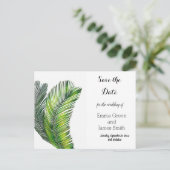 野生のトロピカルパ離れームの緑の日を保存 インビテーションポストカード (スタンド正面)