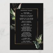 野生のトロピカル結婚な葉の黒い儀式 プログラム (裏面)