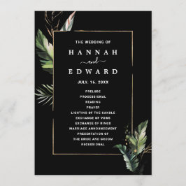 野生のトロピカル結婚な葉の黒い儀式 プログラム