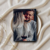 野生のトロピカル葉パームのモダン写真と結婚写真 セーブザデート