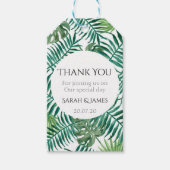 野生のトロピカル離れ結婚式の引き出物ギフトラベル ギフトタグ (正面)