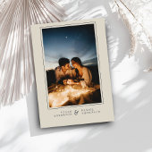 野生のトロピ離れカル&シモダンックの結婚写真 招待状