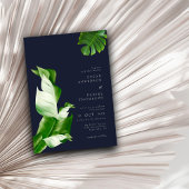 野生のトロピ離れカル&シモダンックの結婚写真 招待状