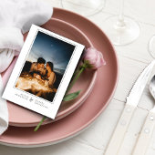 野生のトロピ離れカル&シモダンックの結婚写真 招待状