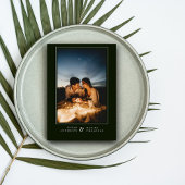 野生のトロピ離れカル&シモダンックの結婚写真 招待状