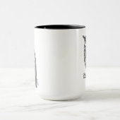 野生のトーテムの動物のフクロウの落書き マグカップ (中央)