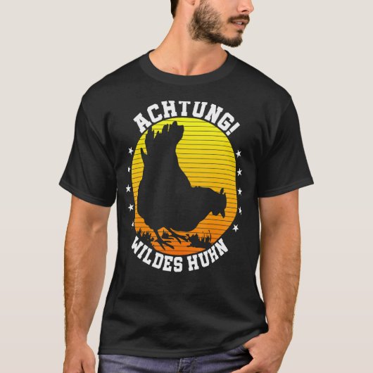 野生のニワトリ 鶏舎 鶏のささやき人 Tシャツ (正面)