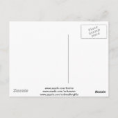 野生のニンニクで休む青いトンボ ポストカード (裏面)