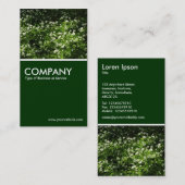 野生のニンニク – ダークグリーン 名刺 (正面/裏面)