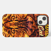 野生のネコの子猫 iPhoneケース (裏面横)