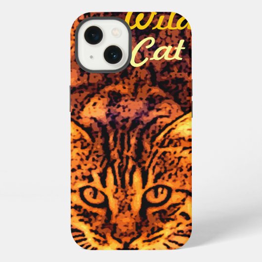 野生のネコの子猫 iPhoneケース (裏面)