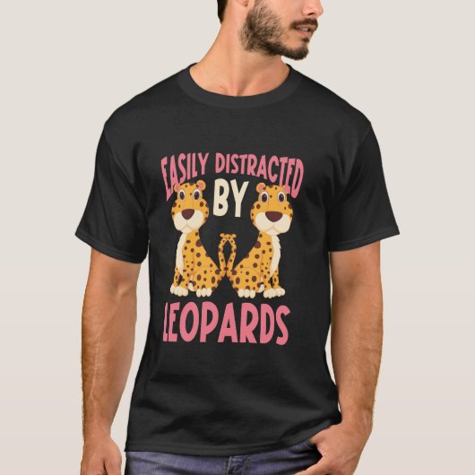 野生のネコ ヒョウ 動物 Tシャツ (正面)