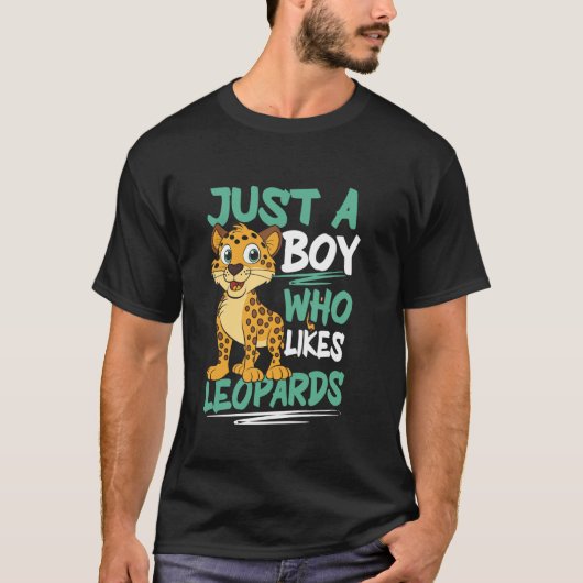 野生のネコ ヒョウ 子供 Tシャツ (正面)