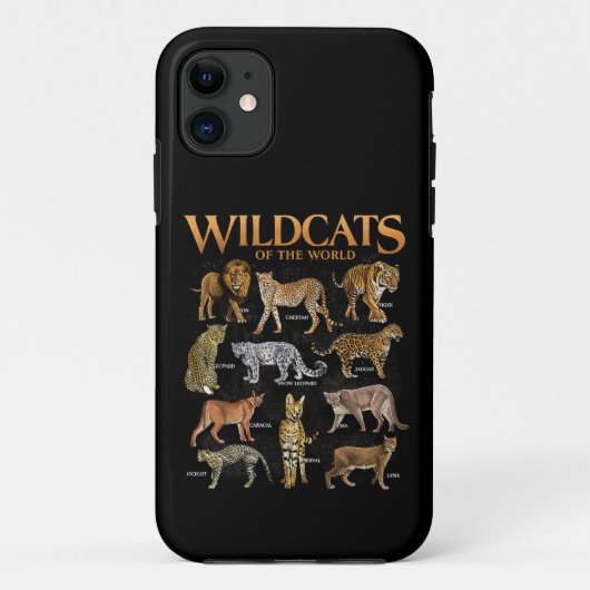 野生のネコ 動物 世界 教育 野生の動物 Case-Mate iPhoneケース (裏面)
