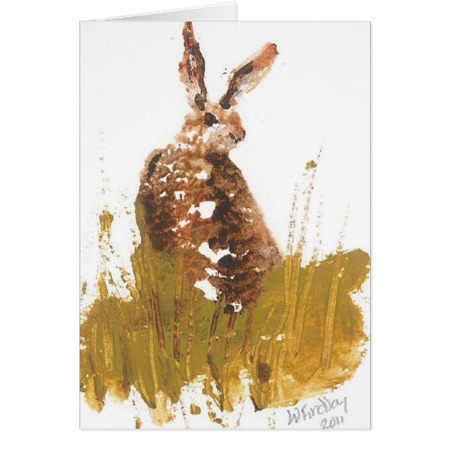 野生のノウサギ (正面)