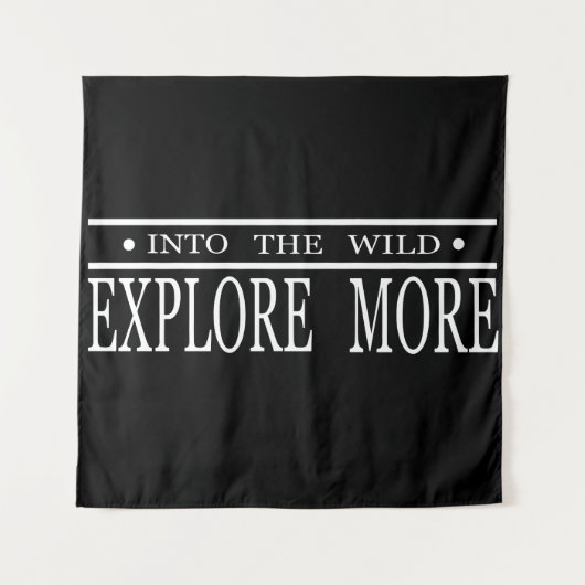 野生のハイキングをより詳しく調べる タペストリー (正面)