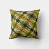 野生のハナミズキの花の抽象芸術模様 クッション (裏面)