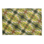 野生のハナミズキの花の抽象芸術模様 枕カバー (正面)