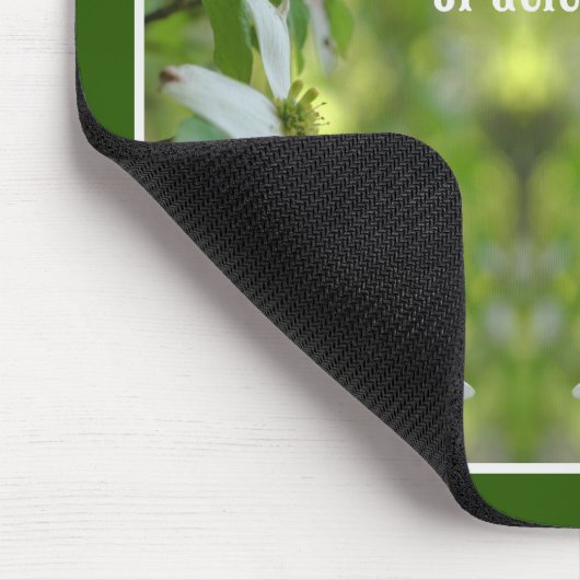 野生のハナミズキの花パーソナライズされた マウスパッド (コーナー)