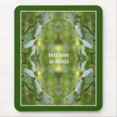 野生のハナミズキの花パーソナライズされた マウスパッド (正面)