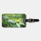 野生のハナミズキの花パーソナライズされた ラゲッジタグ (正面横)