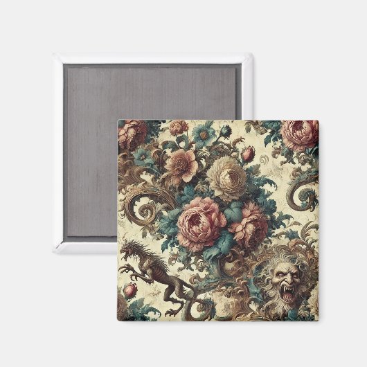 野生のハートとガント犬 – ゴシックビクトリアン マグネット (正面/裏面)