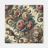 野生のハートとガント犬 – ゴシックビクトリアン マグネット (正面)