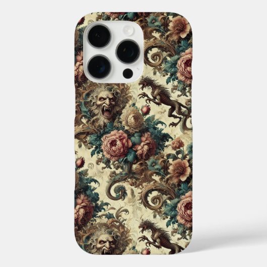 野生のハートとガント犬 – ゴシックビクトリアン Case-Mate iPhoneケース (裏面)